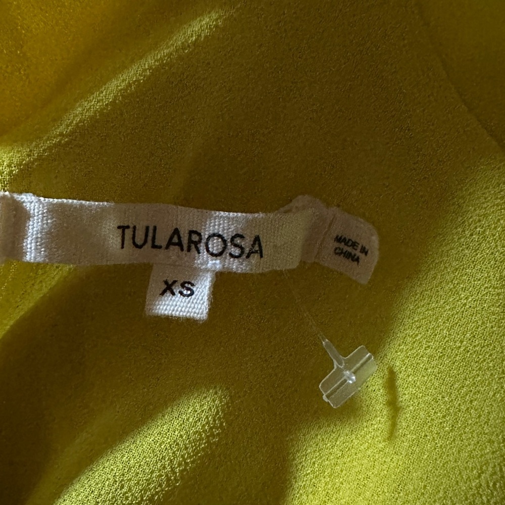 Tularosa Vibrant Yellow V-Neck Dress - Picture 8 of 8